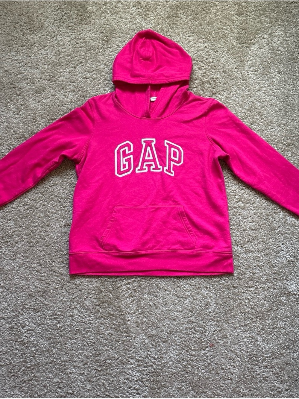 GAP Girls Hot Pink Pullover Hoodie
